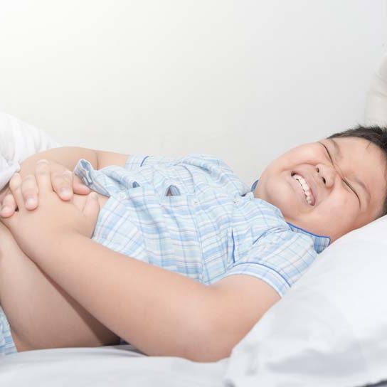 Criança com diarreia